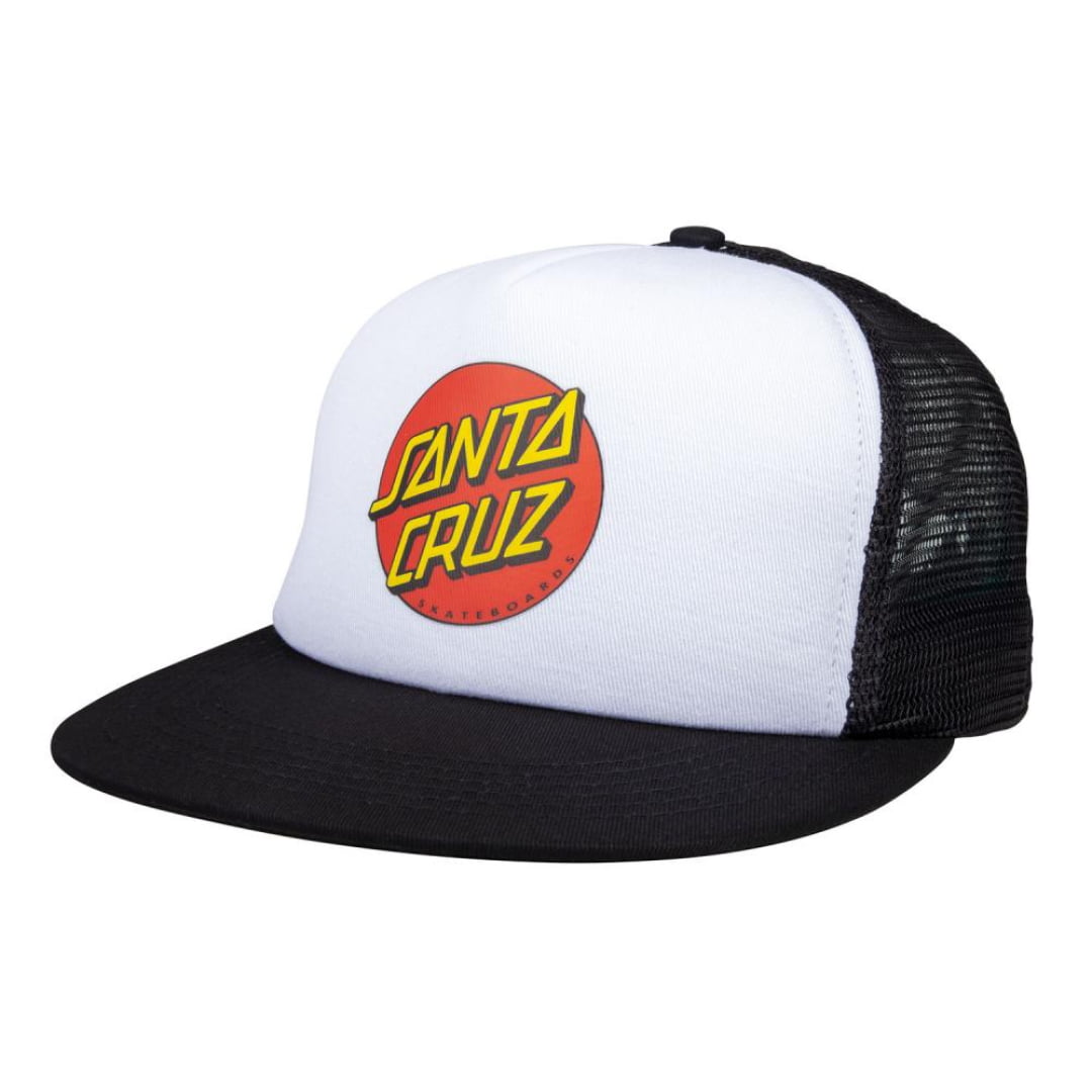 Casquette Santa Cruz Youth Classic Dot White Black - Unique
