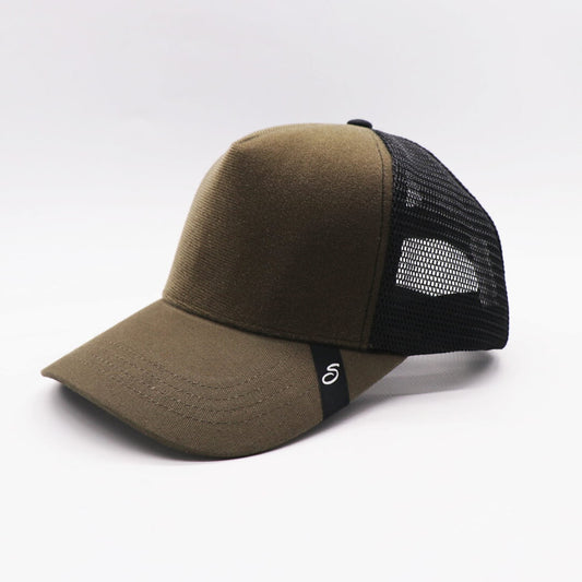 Casquette Scratchy’s Trucker Full Velcro Kaki - Unique