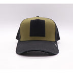 Casquette Scratchy’s Trucker Kaki Visiere Noir Destroy