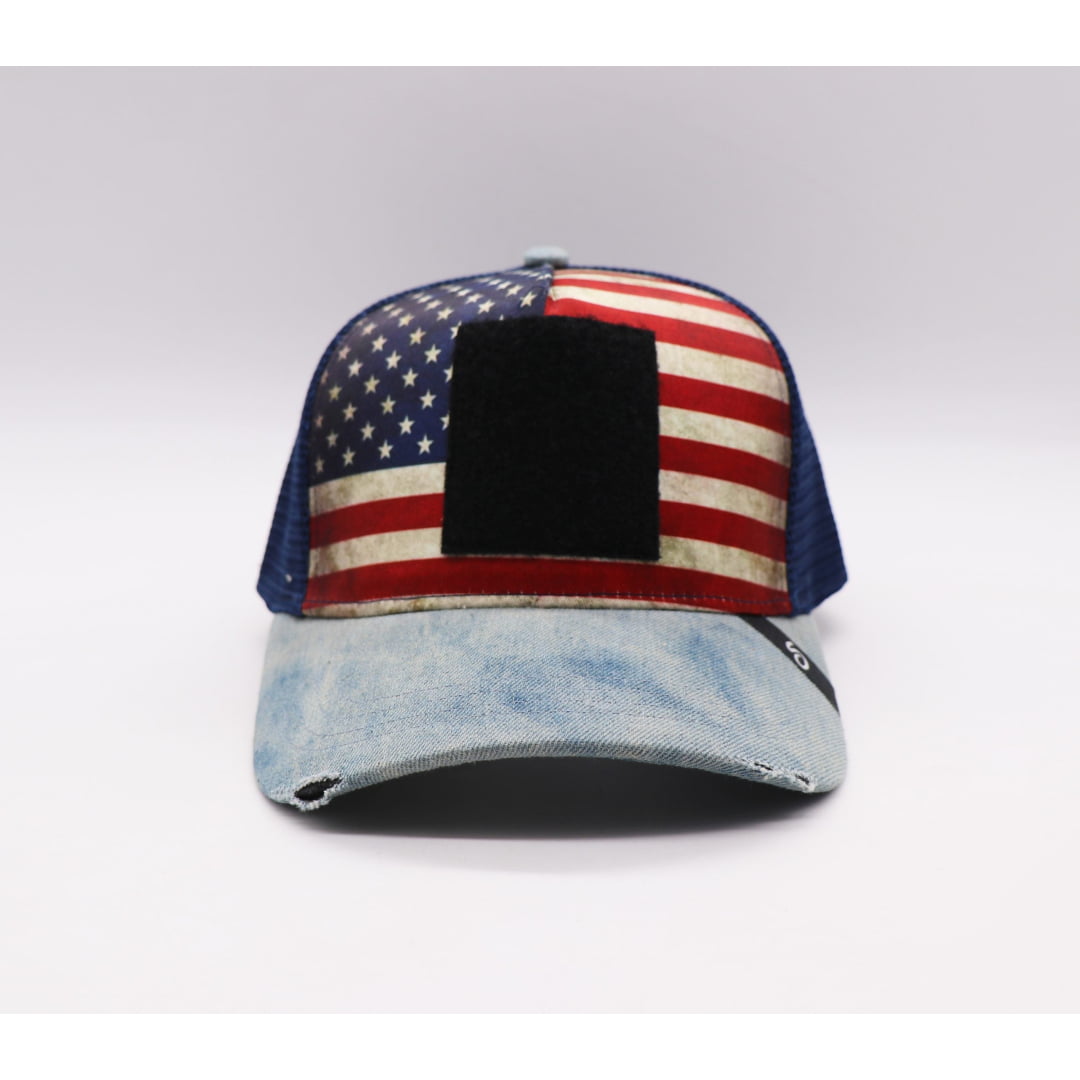 Casquette Scratchy’s Trucker Usa Visière Blue Jeans - OS