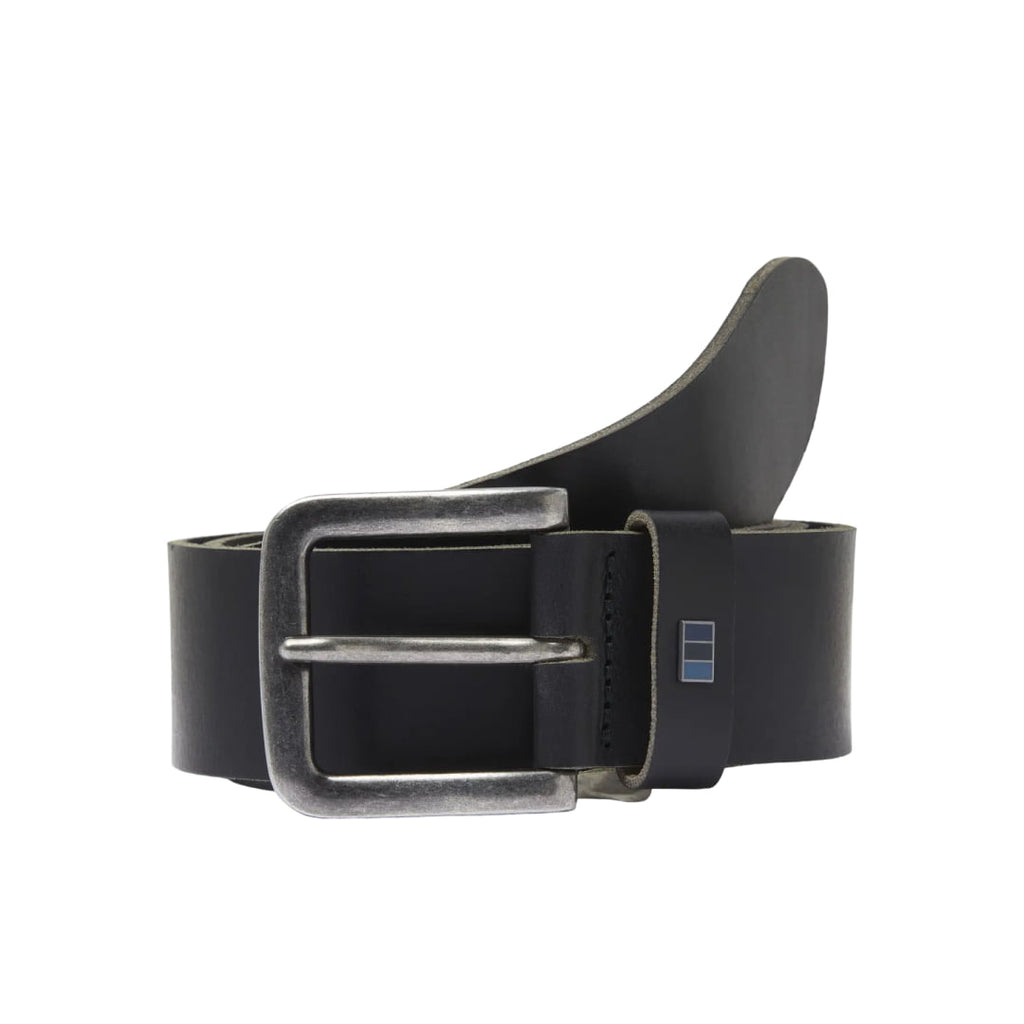 Ceinture Jack & Jones JACFLAG Leather 4CM Black Jacflag 4cm