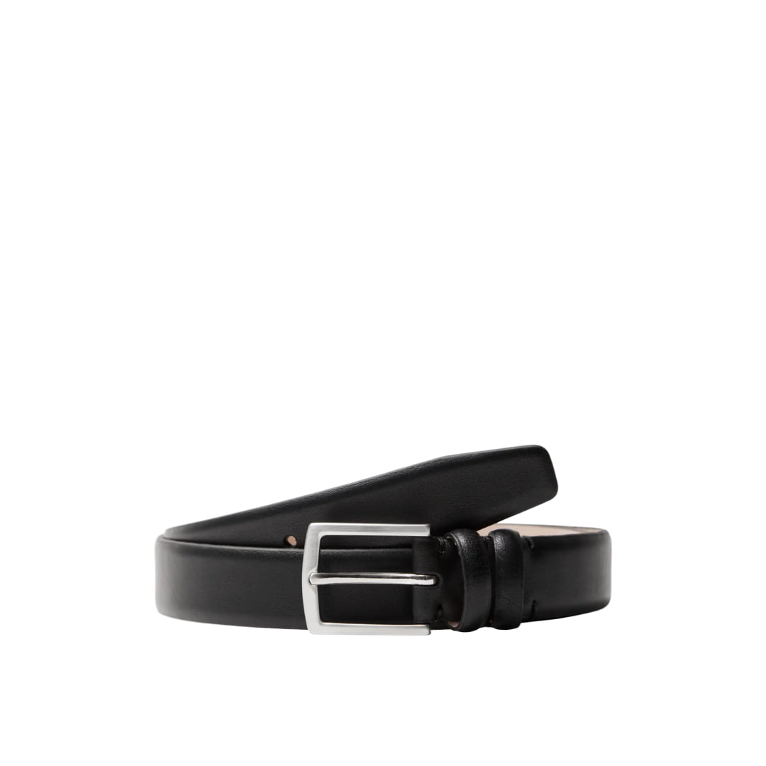 Ceinture Selected SLMCARL Leather Black - Slmcarl