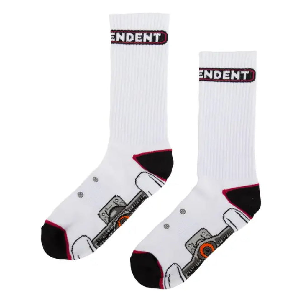 Chaussettes Independent Truck Mid White - Unique