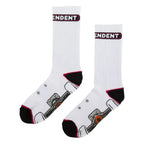 Chaussettes Independent Truck Mid White - Unique