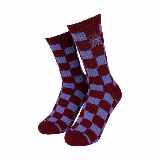 Chaussettes Santa Cruz Daze Check 2 Pack Purple / Green