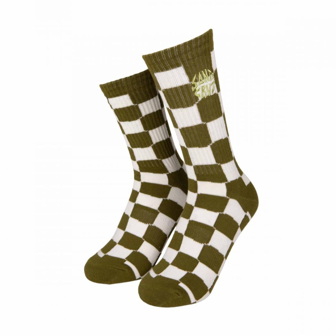 Chaussettes Santa Cruz Daze Check 2 Pack Purple / Green