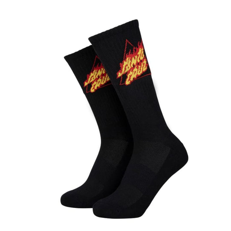 Chaussettes Santa Cruz Flamed Not A Dot Black - Unique /