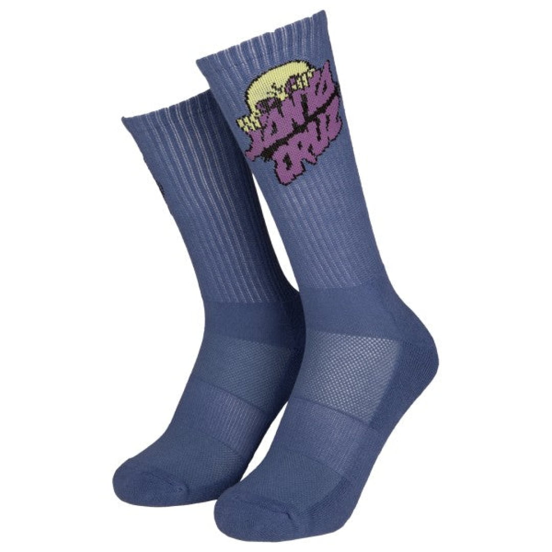 Chaussettes Santa Cruz Knibbs Alien Stacked Strip Azure