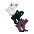Chaussettes Volcom Full Stone 3PK Multi - Unique