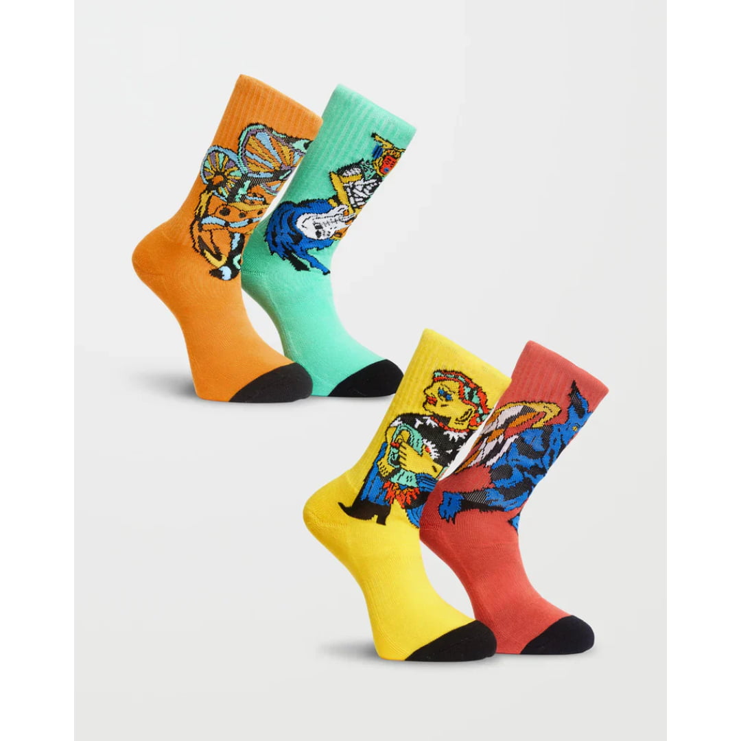 Chaussettes Volcom Mollema Pack 2x - Unique / Mint