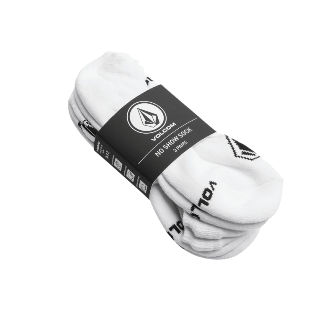 Chaussettes Volcom Stones NSHW 3PK White - Unique / Nshw