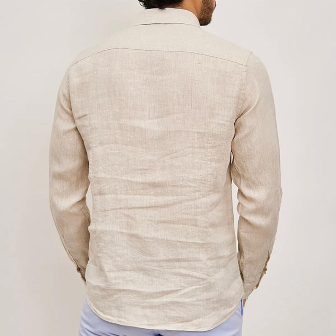 Chemise en Lin Noos Beige - Insidshop.com