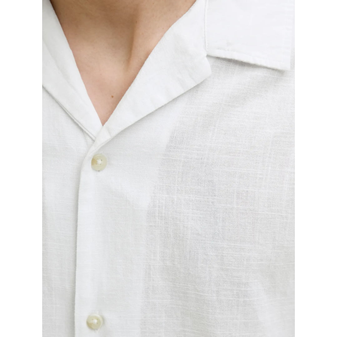 Chemise Jack & Jones JJESUMMER Resort White - Jjesummer