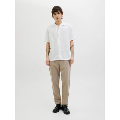 Chemise Jack & Jones JJESUMMER Resort White - Jjesummer