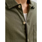 Chemise Jack & Jones JJETRISTAN Overshirt LS Dusty Olive