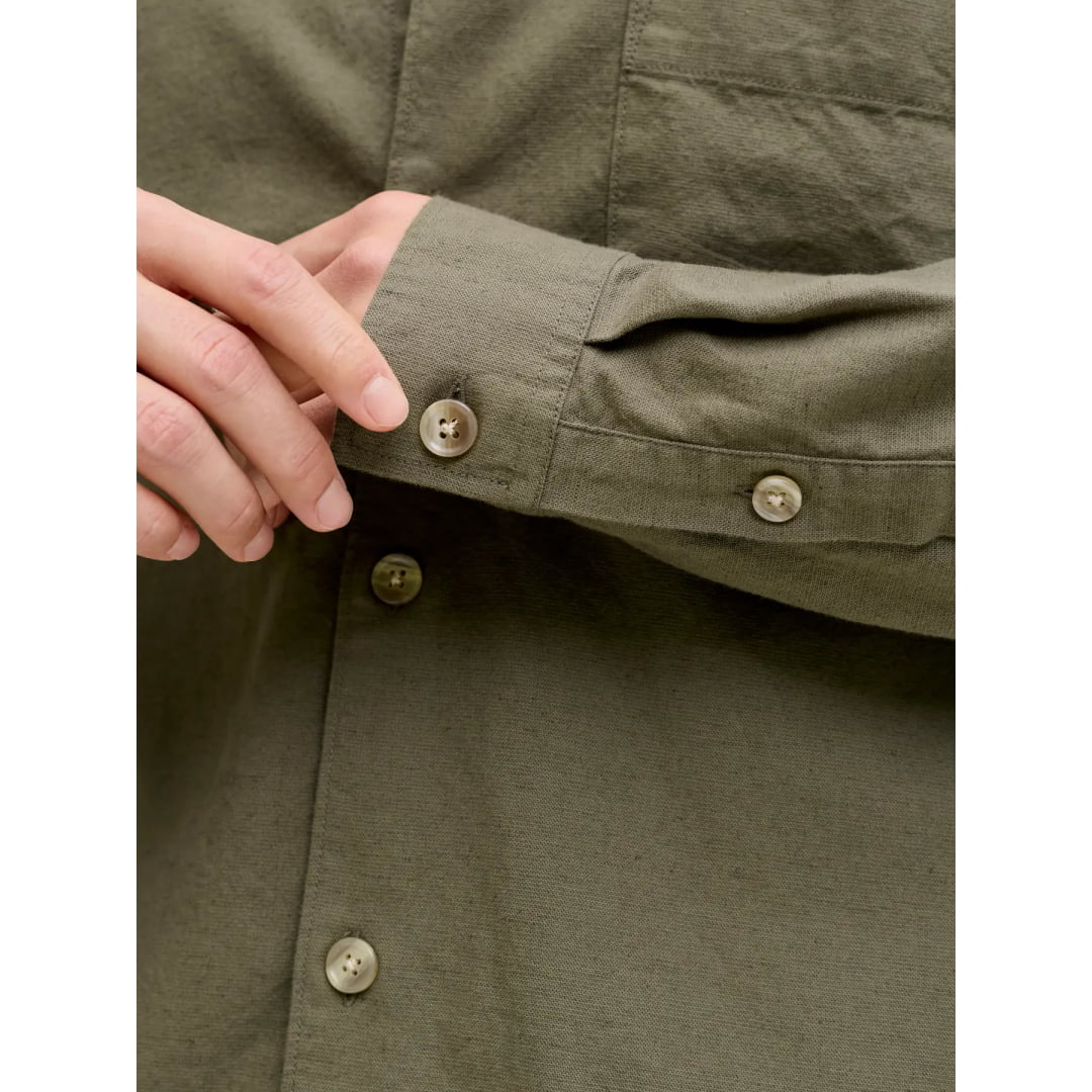Chemise Jack & Jones JJETRISTAN Overshirt LS Dusty Olive