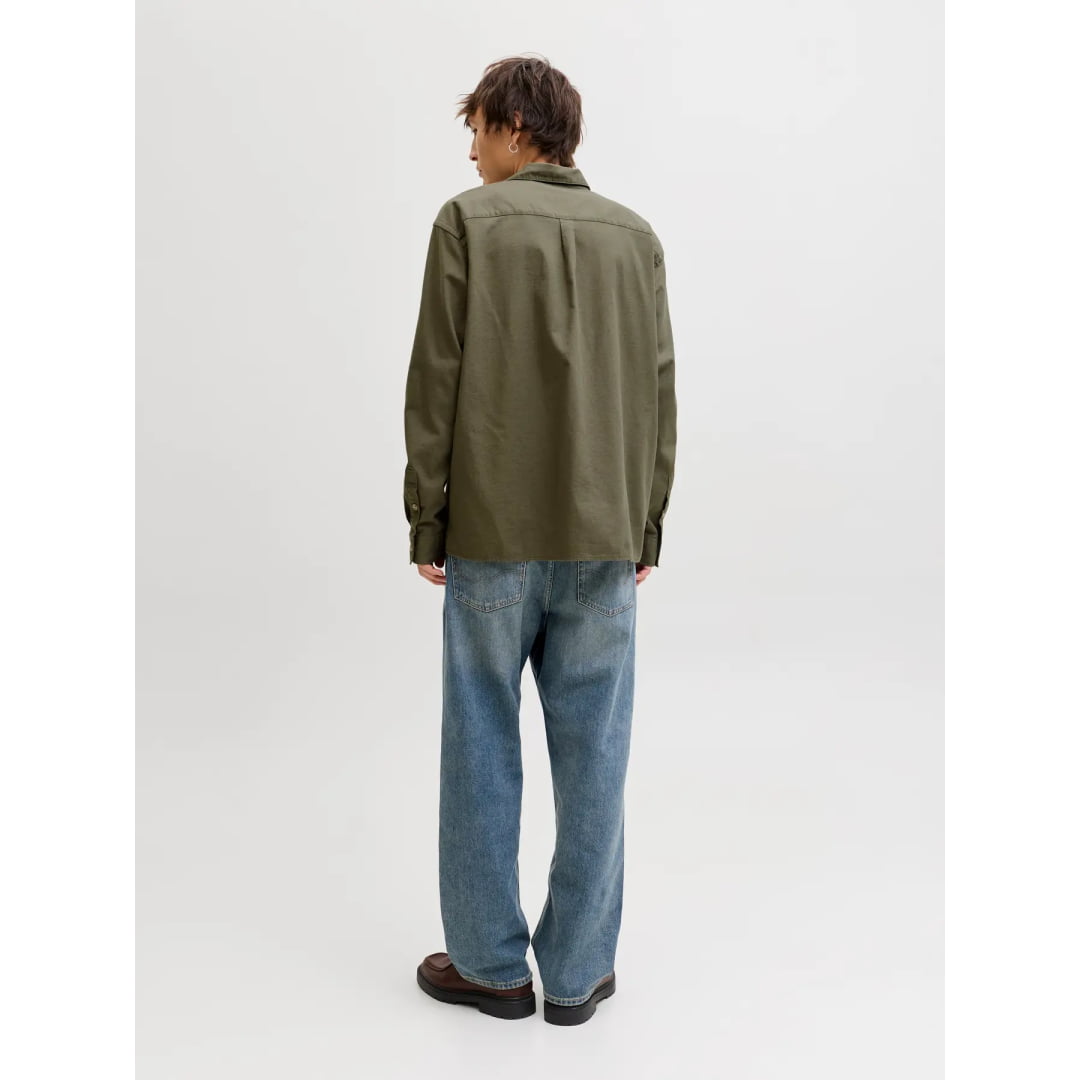 Chemise Jack & Jones JJETRISTAN Overshirt LS Dusty Olive
