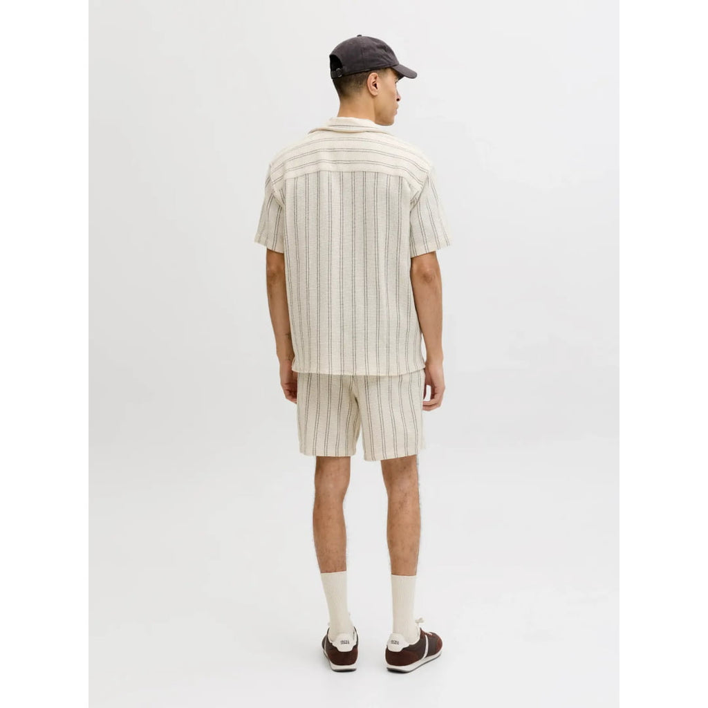 Chemise Jack & Jones JORCOBA Stripe Resort Antique White