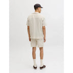 Chemise Jack & Jones JORCOBA Stripe Resort Antique White