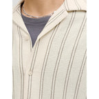 Chemise Jack & Jones JORCOBA Stripe Resort Antique White