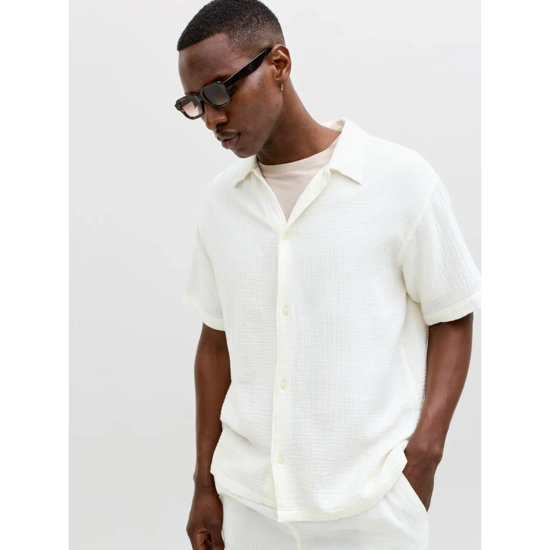 Chemise Jack & Jones Jornantucket Double Cloth SS Cloud