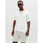 Chemise Jack & Jones Jornantucket Double Cloth SS Cloud