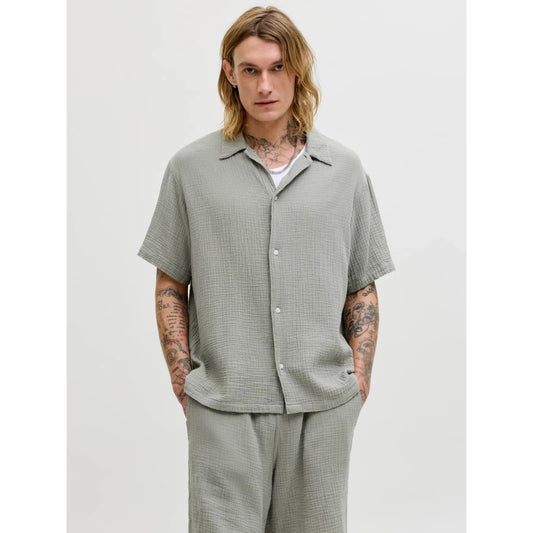 Chemise Jack & Jones Jornantucket Double Cloth SS Seagrass