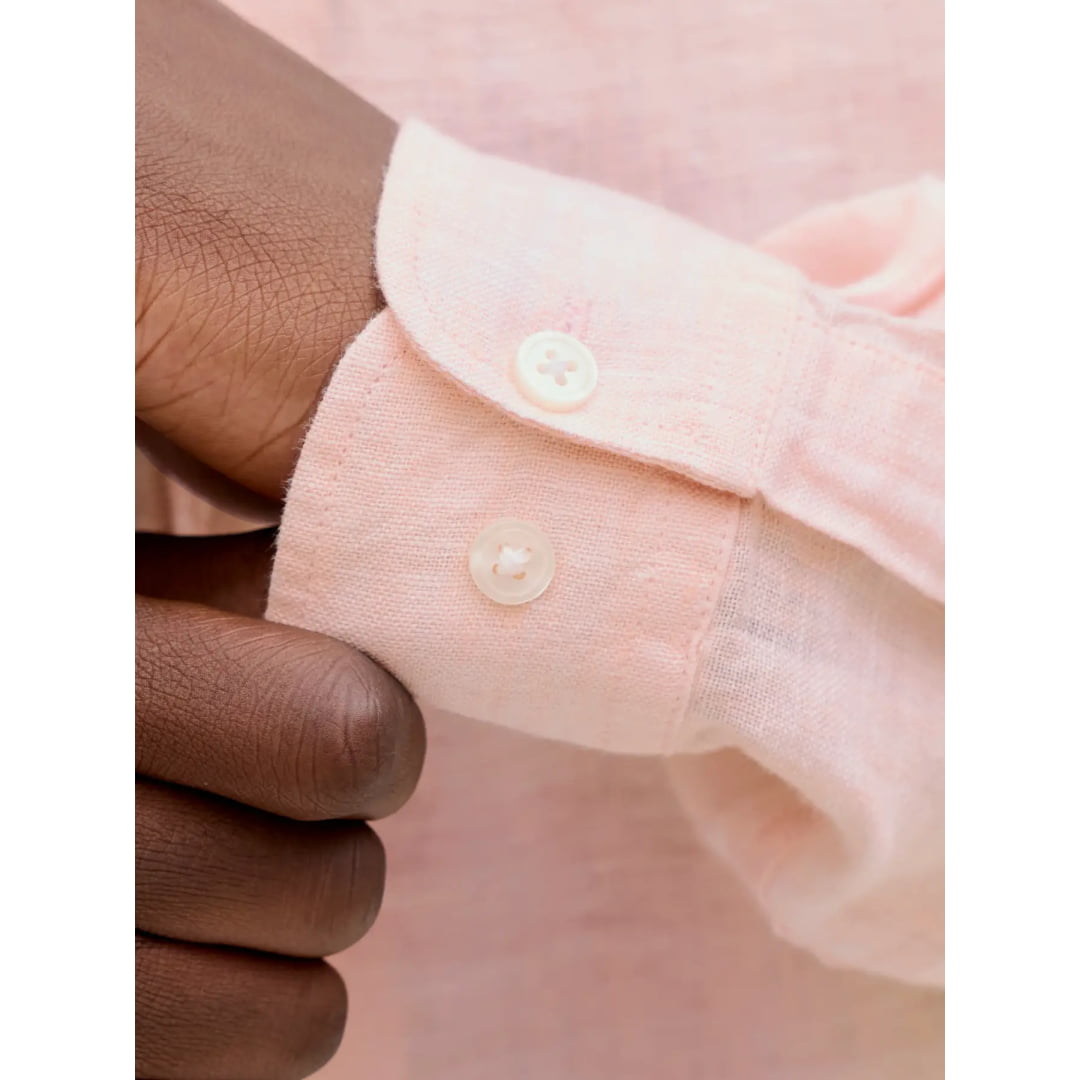 Chemise Jack & Jones JPRBLALAWRENCE Linen LS Impatiens Pink