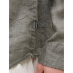 Chemise Jack & Jones JPRBLALAWRENCE Linen LS Smokey Olive