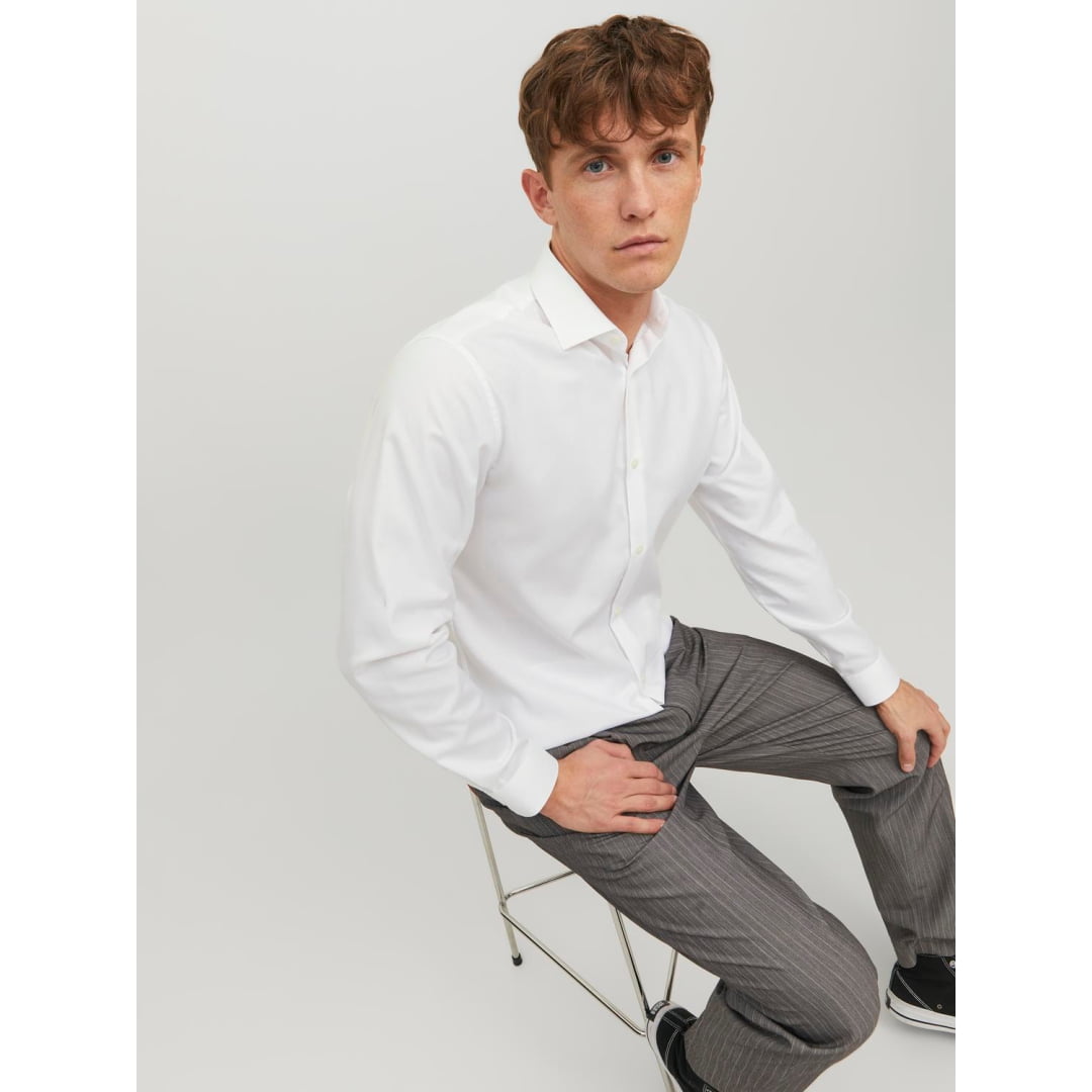 Chemise Jack & Jones JPRBLAPARKER Slim Fit White