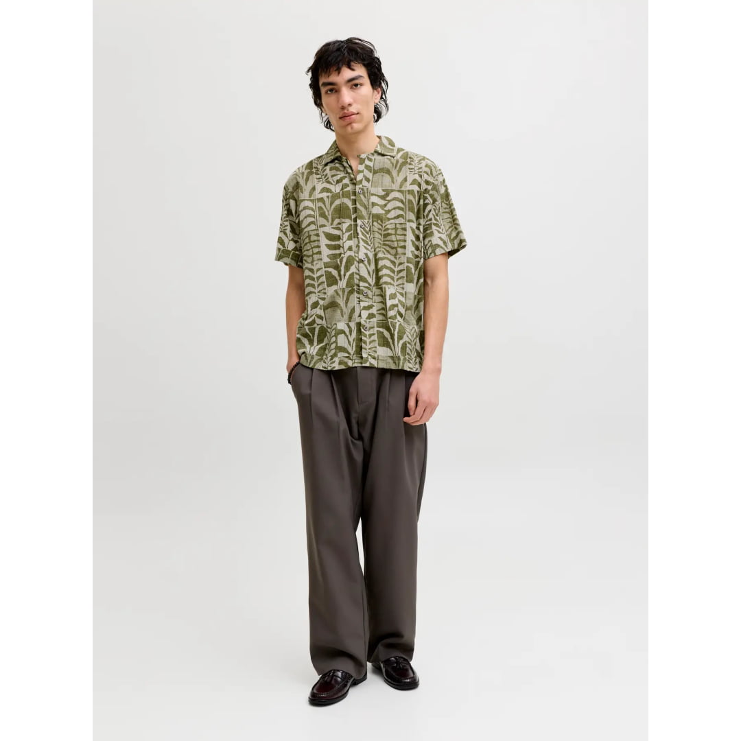 Chemise Jack & Jones JPRBLULYON Print Dobby SS Mermaid