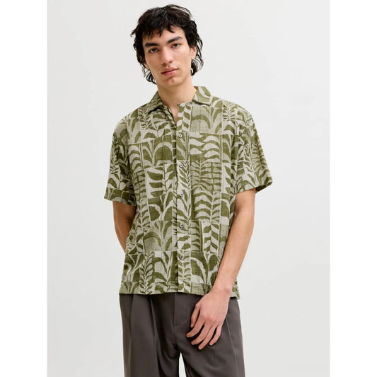 Chemise Jack & Jones JPRBLULYON Print Dobby SS Mermaid