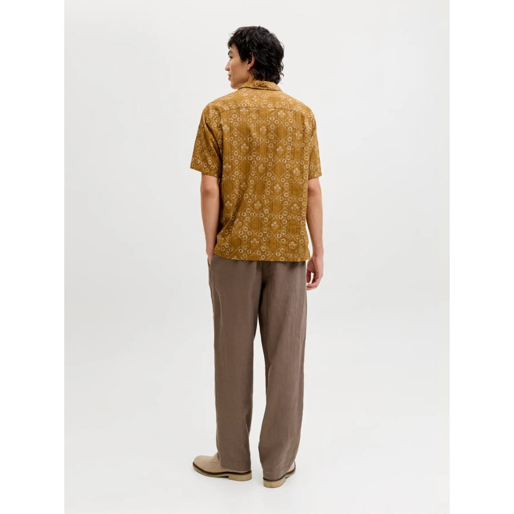 Chemise Jack & Jones JPRBLULYON Print Dobby SS Wood Thrush