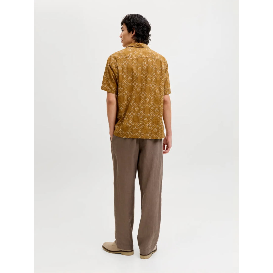 Chemise Jack & Jones JPRBLULYON Print Dobby SS Wood Thrush