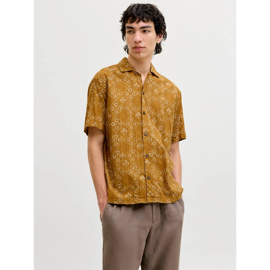 Chemise Jack & Jones JPRBLULYON Print Dobby SS Wood Thrush