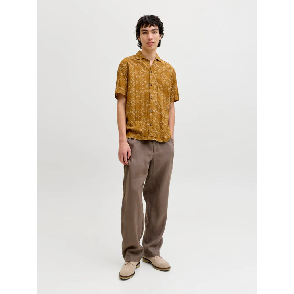 Chemise Jack & Jones JPRBLULYON Print Dobby SS Wood Thrush