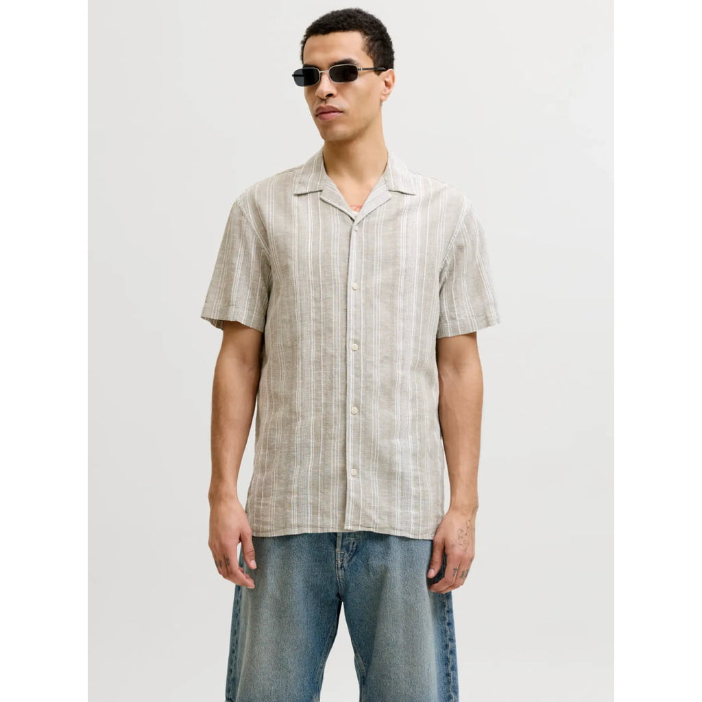 Chemise Jack & Jones JPRBLUSUMMER REG Lin Blen Dobby SS