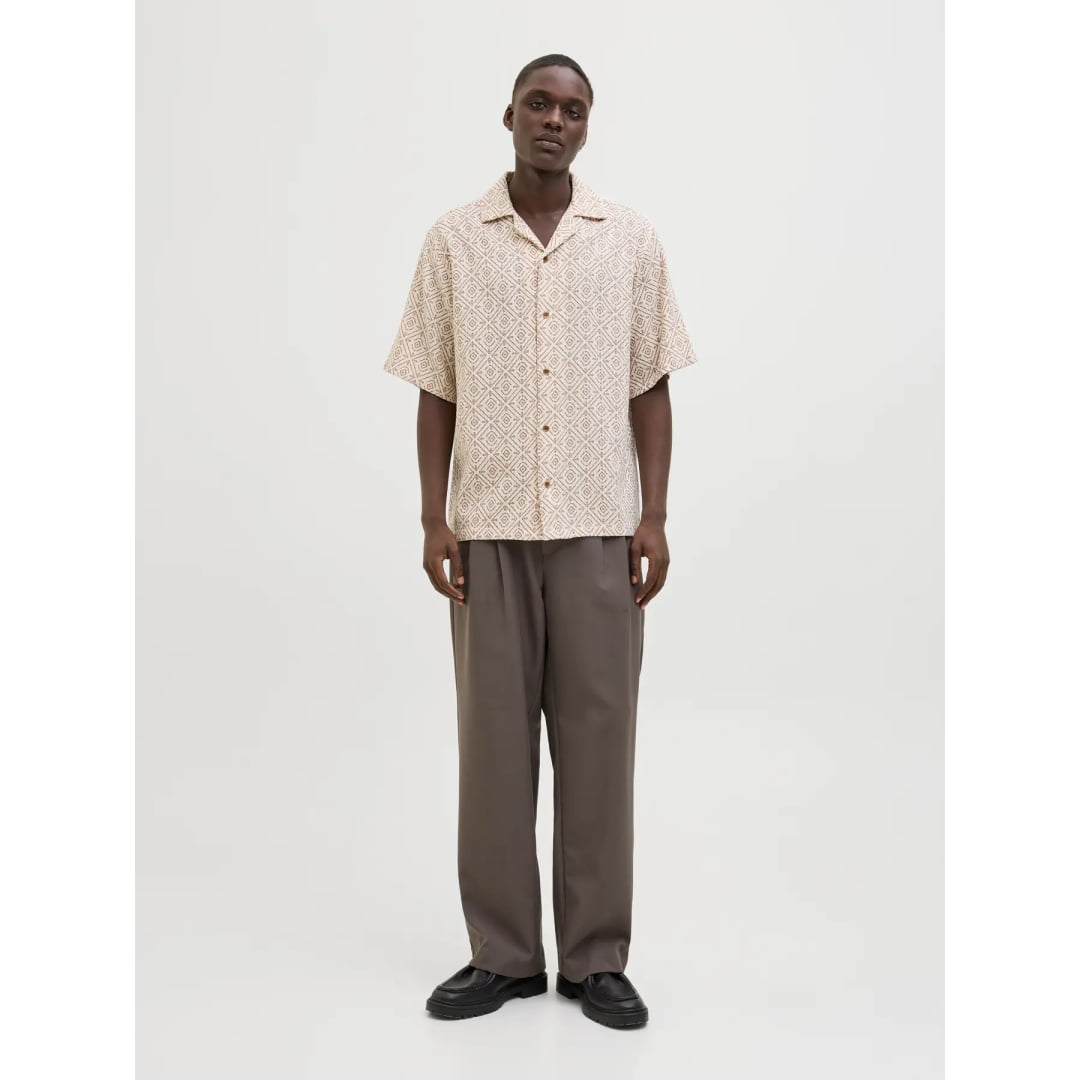 Chemise Jack & Jones JPRBLUVINCENT Print Resort Oatmeal