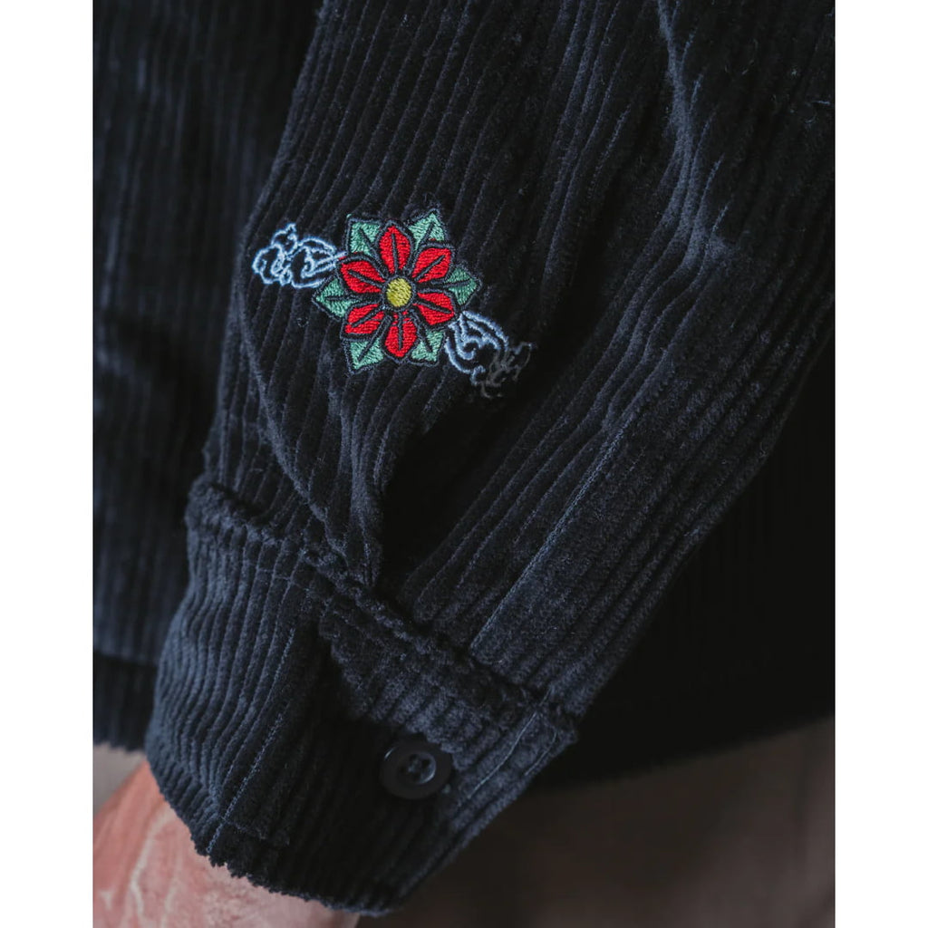 Chemise Jacker Baiju Corduroy Overshirt Black