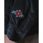 Chemise Jacker Baiju Corduroy Overshirt Black