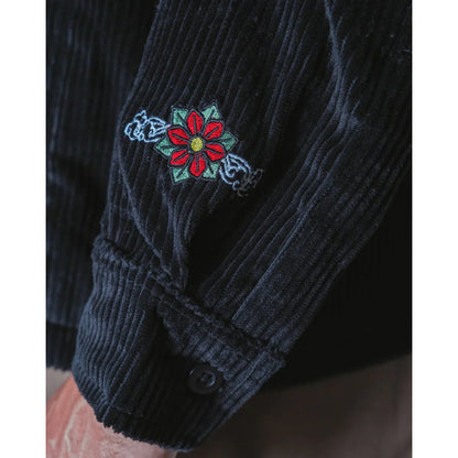 Chemise Jacker Baiju Corduroy Overshirt Black