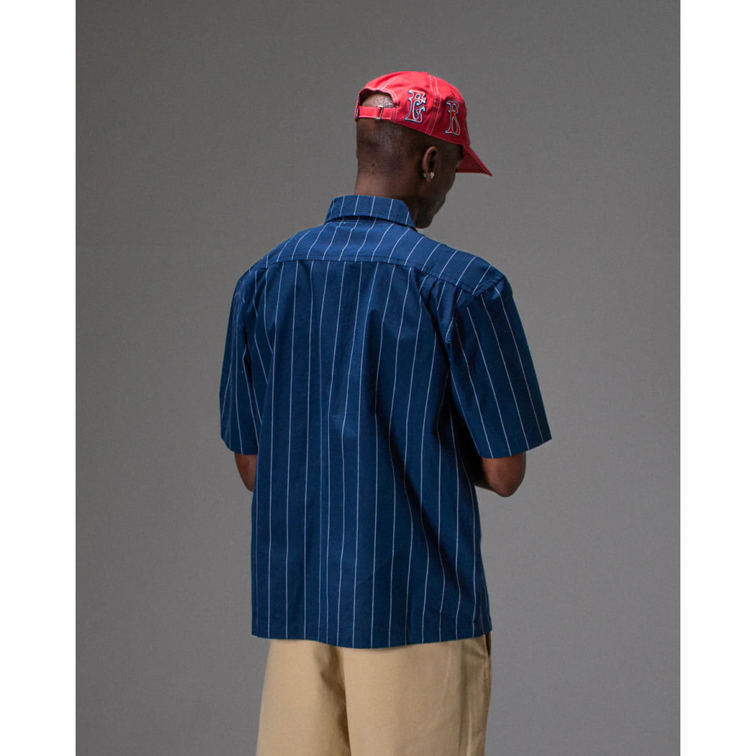 Chemise Jacker Pals Font Navy - font - Insidshop.com