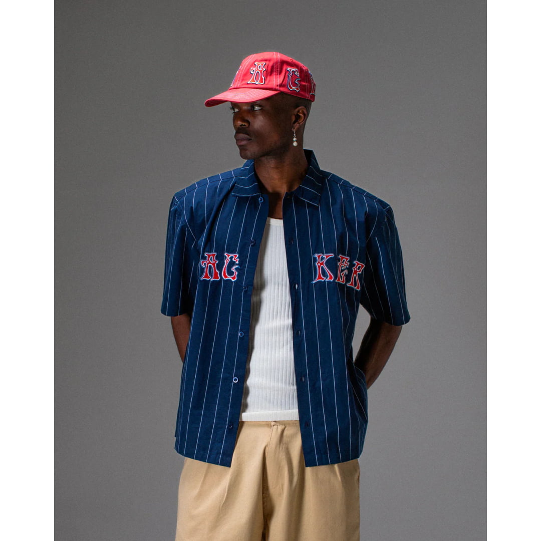 Chemise Jacker Pals Font Navy - font - Insidshop.com