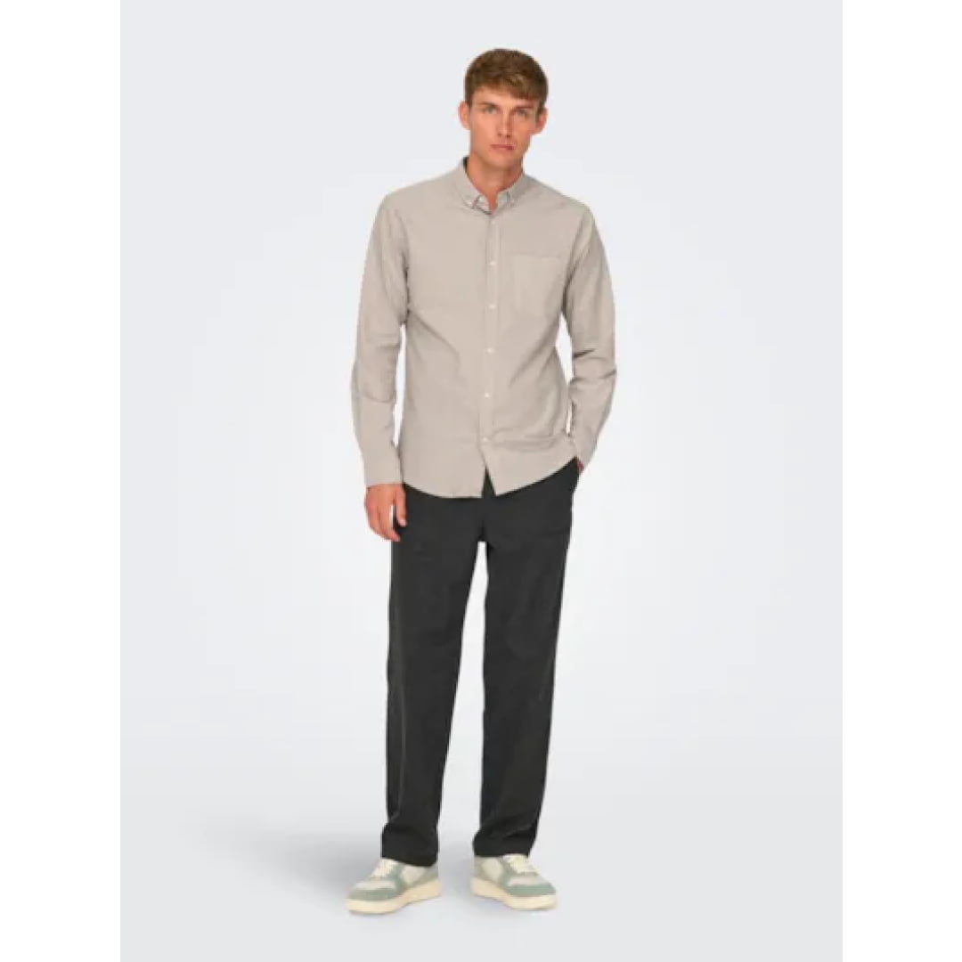 Chemise Only & Sons Onsalvaro Oxford Chinchilla