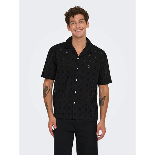 Chemise Only & Sons ONSARON Loose Fit Resort 0305 Jet Black