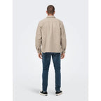Chemise Only & Sons Onsash Woolen Look Pocket Chinchilla