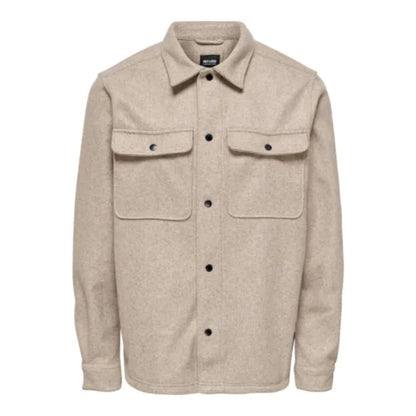 Chemise Only & Sons Onsash Woolen Look Pocket Chinchilla