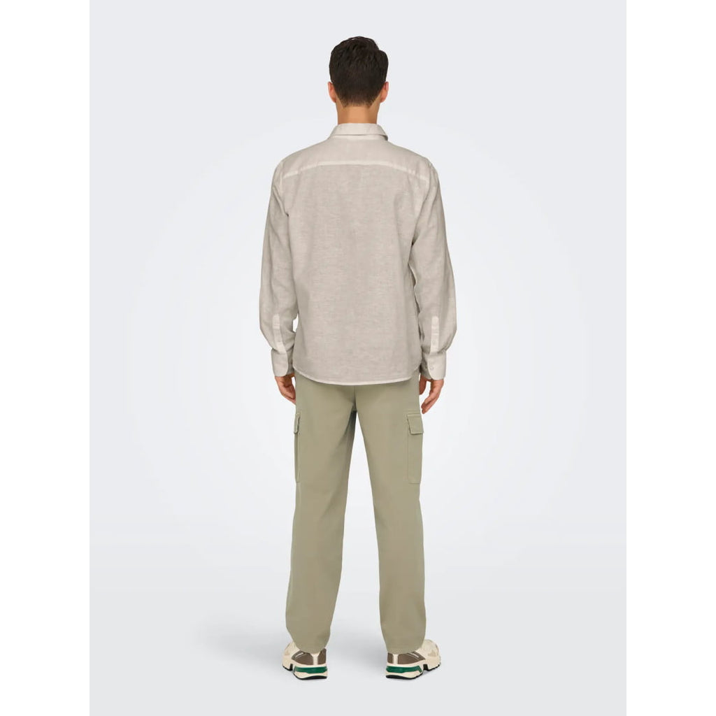 Chemise Only & Sons Onscaiden Life 1PKT Linen Blend