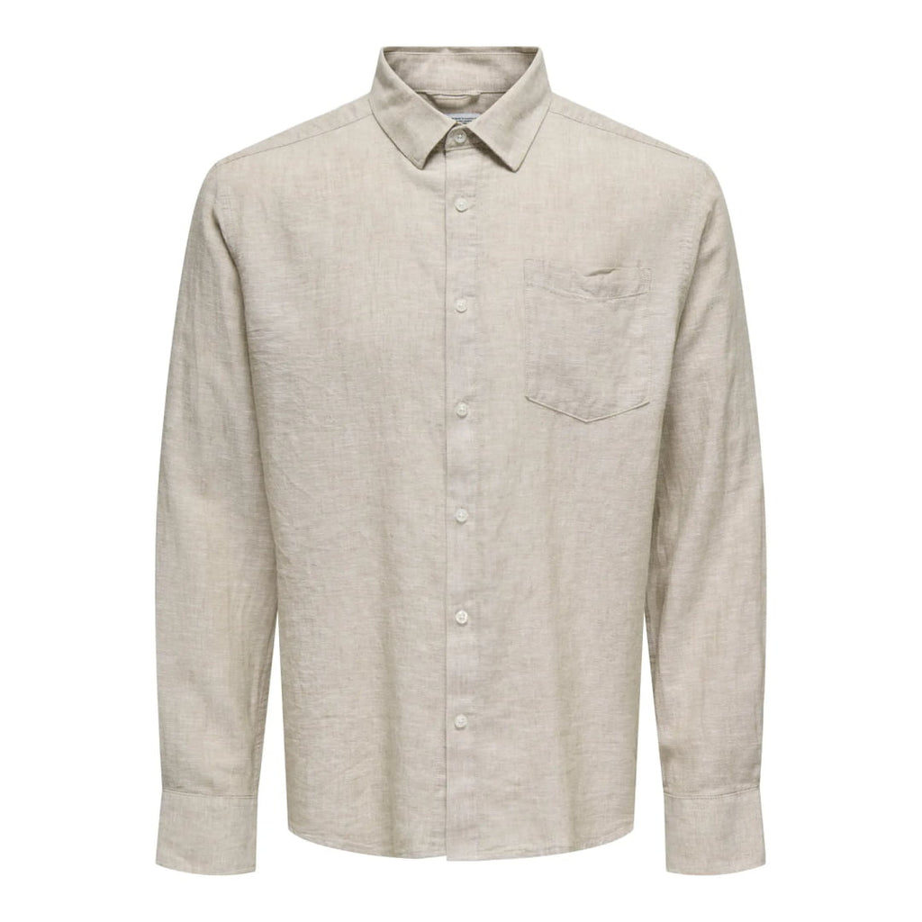 Chemise Only & Sons Onscaiden Life 1PKT Linen Blend