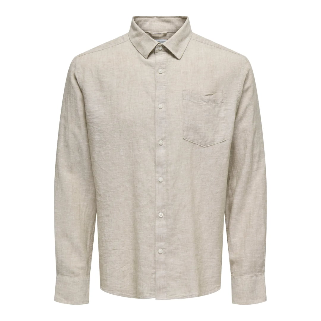 Chemise Only & Sons Onscaiden Life 1PKT Linen Blend